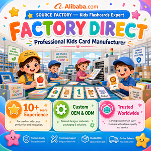 Carte Flash Personalizzate per Bambini, Stampa di Flashcard Educative, <span class=keywords><strong>Gioco</strong></span> di Memoria con Alfabeto e <span class=keywords><strong>Parole</strong></span>, Produttore OEM - Product Image 5