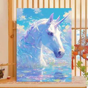 Kit de peinture à l'huile numérique DIY en acrylique non toxique encadré 40x50cm, idéal pour les débutants - Product Image 4