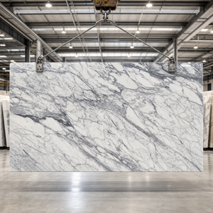Prezzo Lastra di Marmo Arabescato di Lusso |   Lastra di Marmo Bianco con Venature Grigio Scuro per Pavimenti, Pareti, Piani di Lavoro e Decorazioni - Product Image 1