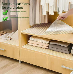 แผ่นรองลิ้นชักกันลื่น กระดาษรองลิ้นชัก แผ่นรองตู้กับข้าว ตู้เสื้อผ้า แผ่นรองแบบไม่มีกาว สำหรับห้องน้ำ ตู้เสื้อผ้า ตู้เย็น ใต้ซิงค์ - Product Image 1