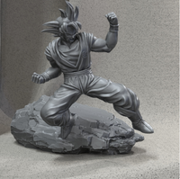 Kerajinan Unik Karakter Anime Wukong Cetak 3D Kustom dalam Plastik dan Logam dengan Finishing Poles Mesin CNC