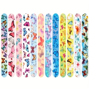 Großhandel 12 teile/beutel Schmetterling PVC Slap Armbänder Armbänder Geburtstags feier begünstigt Armbänder Snap Bands für Jungen und Mädchen - Product Image 4