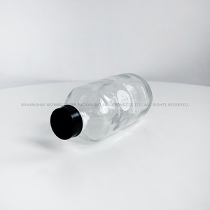 Botella de Vidrio Pequeña de Alta Calidad <span class=keywords><strong>con</strong></span> Logotipo Personalizado Impreso y Tapa de Bambú, Frasco Reutilizable de 250 ml para Café, Jugos y Bebidas de Yogur - Product Image 4