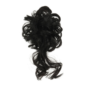 <span class=keywords><strong>Chignon</strong></span> bouclé désordonné avec <span class=keywords><strong>élastique</strong></span>, <span class=keywords><strong>postiche</strong></span> queue de cheval, extensions de cheveux synthétiques couleur OMBRE - Product Image 4