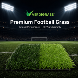Gazon synthétique de football professionnel pour arènes sportives intérieures, ignifuge EN13501-1, 50 mm, haute densité, en PE souple - Product Image 1