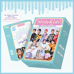 กล่องของขวัญ STRAYKIDS TW <span class=keywords><strong>GOT7</strong></span> ITZY ATEEZ ชุดของสะสมเซเลบริตี้ กล่องสุ่มลาย แก้วน้ำ ชุดเอกสาร Xmy-92 - Product Image 6