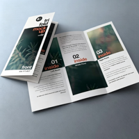 Brochures pliées personnalisables, manuels d'utilisation, manuels de produits et de services, et cartes de service après-vente