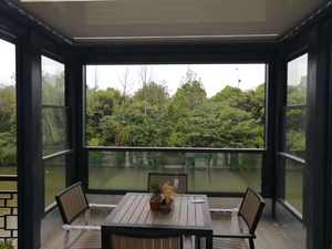 Système pare-soleil électrique avec télécommande sans fil, en aluminium, pour Pergola d'extérieur, Patio, <span class=keywords><strong>toit</strong></span> de terrasse entièrement automatique, rétractable, coulissant - Product Image 3