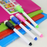 Vente en gros de haute qualité multicolore tableau blanc marqueur stylo écriture propre et lisse avec gomme à sec