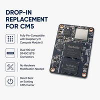 Alternativa a Raspberry Pi CM5, RK3576 Edge AI SoM, 6 TOPS NPU, LPDDR5 16GB, Listo para YOLO, Inferencia de IA, Aprendizaje Profundo, Despliegue de Visión