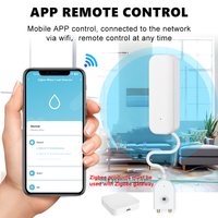 Détecteur de fuite d'eau Tuya Zigbee pas cher, alimenté par piles, pour maison intelligente, alarme de fuite d'eau domestique