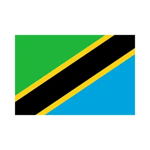 Flagnshow High-End Gedrukt 3X5 Ft 90X150Cm Tanzania Nationale Vliegende Tanzania Vlag 100% Polyester