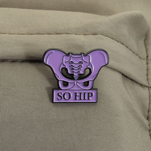 ゴシック医療用ヒップボーンエナメルピン解剖用スケルトンブローチ医師用ナースバッグラペルバッジジュエリーギフト卸売 - Product Image 3