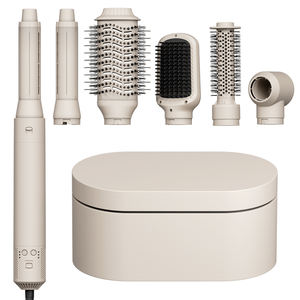 SMET 1200W New Multi-Functional 6-in-1 Hot Air Comb &amp; Curling Rod <strong>Hair</strong> <strong>Dryer</strong> with 1200W DC Motor Fast Heating Safe Design - Product Image 1