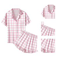 Ensembles de vêtements pour bébés filles Short à manches courtes imprimé personnalisé Ensemble de vêtements pour enfants Vente en gros Ensemble de pyjamas d'été pour bébés filles