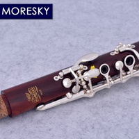 MORESKY Professional Woodwind Clarinet Crafted from Rosewood and Silver Plated with Customizable Options
