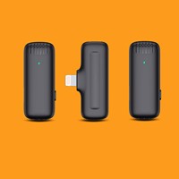 Microphone Lavalier Sans Fil Dynamique J13 - Léger, Anti-Bruit, Pack de 2 pour Smartphones iPhone/Android 2.4GHz