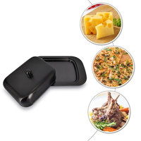 Accessoires de cuisine Boîte à fromage personnalisée pour beurre Ensemble de rangement du beurre Plat à beurre rectangulaire en acier inoxydable avec couvercle