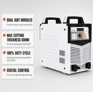 Machine de découpe plasma numérique 100A CUT-100T IGBT Inverter 3 phases 380V pour usage industriel - Product Image 3