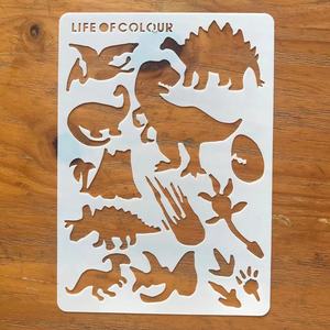 <span class=keywords><strong>Pochoir</strong></span> de création de dessin pour enfant en plastique personnalisé bon marché, ensemble de modèles de <span class=keywords><strong>pochoir</strong></span> de dessin découpé - Product Image 3