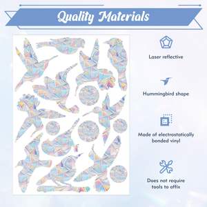 Autocollants de fenêtre d'oiseau autocollants de fenêtres <span class=keywords><strong>anti</strong></span>-<span class=keywords><strong>collision</strong></span> autocollants de fenêtre non adhésifs - Product Image 6