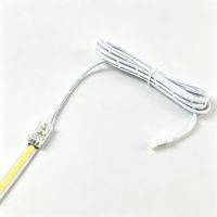 Câble connecteur Dupont sans soudure à 2 broches, clip transparent pour bande LED COB SMD 5 mm 8 mm, adaptateur de fil terminal basse tension