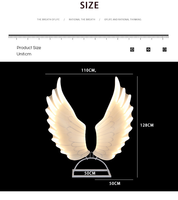 NOUVEAU ARRIVÉ Ailes d'Ange Lumière LED de Scène Décoration de Fond Décoration Lumineuse de Mariage