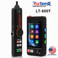 Testeur de câble réseau Rsrteng LT-600 Series, testeur de câble Ethernet UTP, traceur de câble, écran tactile IPS 4 pouces, POE RJ45 TDR, expédition US