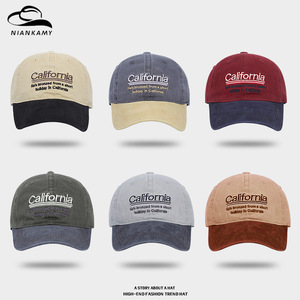 Gorra de Béisbol Niankamy Unisex de Lona de Algodón con Bordado de California, Gorra para el Sol - Product Image 1