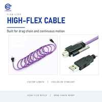 Câble USB 2.0 Type A vers B carré avec verrouillage par vis, câble pour caméra industrielle, haute flexibilité, pour chaîne porte-câbles, OEM ODM personnalisé