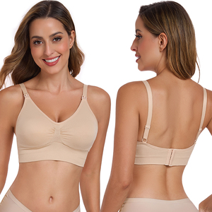 LOGO <span class=keywords><strong>Soutien</strong></span>-<span class=keywords><strong>gorge</strong></span> d'<span class=keywords><strong>allaitement</strong></span> sans couture pour femmes, sans couture, sans couture, pour maternité, grossesse et sport, avec ouverture sur le devant - Product Image 5