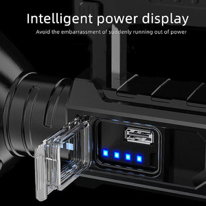 Mới mạnh mẽ tìm kiếm ánh sáng ngoài trời đa chức năng XHP70 Sạc <span class=keywords><strong>LED</strong></span> Đèn Pin tầm xa mạnh mẽ cầm tay đèn pin <span class=keywords><strong>LED</strong></span> - Product Image 6