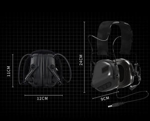 ที่ครอบหูป้องกันเสียงรบกวนสำหรับล่าสัตว์  แบบครอบหู  สำหรับการป้องกันเสียง  ชุดหูฟังทางยุทธวิธี - Product Image 5