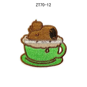 Adesivi Termoadesivi Ricamati con Simpatici Capibara Cartoon <span class=keywords><strong>per</strong></span> Felpe, Cappelli e Borse - Product Image 5