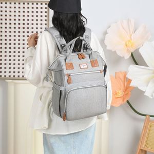 Sac à dos portable imperméable pour maman, grande capacité, sac à langer pour bébé avec USB - Product Image 3