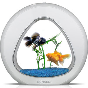 Sunsun Mini De Bureau Fish Tank <span class=keywords><strong>Aquarium</strong></span> Creative Poisson Rouge <span class=keywords><strong>nano</strong></span> Réservoir <span class=keywords><strong>LED</strong></span> Système D'éclairage avec Filtrage YA-YB YA-01 YA-02 - Product Image 4