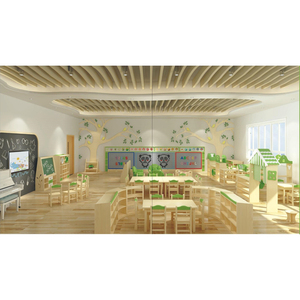 Trẻ Em Mầm Non Đồ Nội Thất Thiết Lập Phong Cách Gỗ Hiện Đại Giáo Dục Trẻ Em Trung Tâm Vườn Ươm Chidren Đồ Nội Thất Trường Học, Thiết Lập Kindgarden - Product Image 2