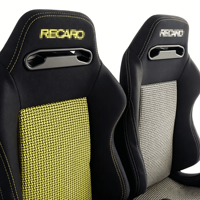 Sièges auto sur mesure RE03, sièges baquet rouges élégants, sièges auto Recaro universels à rails.