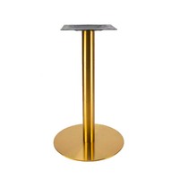 Pied de table en fonte de style moderne, cadre en laiton doré et acier inoxydable brossé pour cuisine, hôtel, salon extérieur, meubles