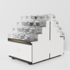 Thiết kế mới vật liệu mới nhựa Pick N <span class=keywords><strong>mix</strong></span> hiển thị đứng Kệ thị trường cho Cửa hàng kẹo - Product Image 3