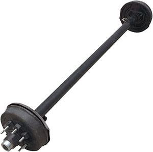 Nouvel essieu de remorque robuste de 7000 lb, 8 sur 6,5 pouces, pour remplacement/réparation avec ou sans ressort à lames de remorque - Product Image 4