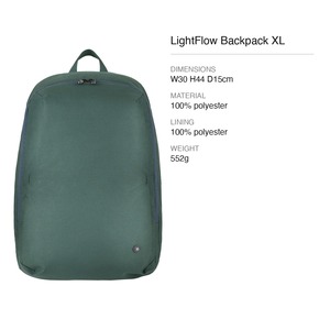 Mochila de poliéster con compartimento para portátil, correa para equipaje, KEIRYO LightFlow XL 30x44cm, para mujer, en stock, Taiwán - Product Image 5
