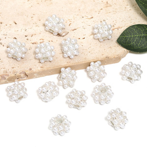 <b>Silver</b> White Imitation Pearl Alloy Yangmei Ball Bead Spacer DIY Bead <b>Pen</b> Accessories - Product Image 6