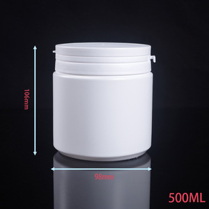 Bán Buôn 500Ml HDPE Nhựa Chai Tròn Trắng Vít Cap Nhà Máy Giá Rỗng Protein Viên Nang Kẹo Jelly Lưu Trữ <span class=keywords><strong>Container</strong></span> - Product Image 3