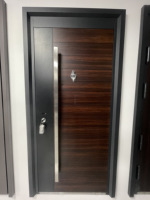 Porte de sécurité en acier robuste - Surface finie résistante à l'eau pour entrée extérieure, villa et appartement