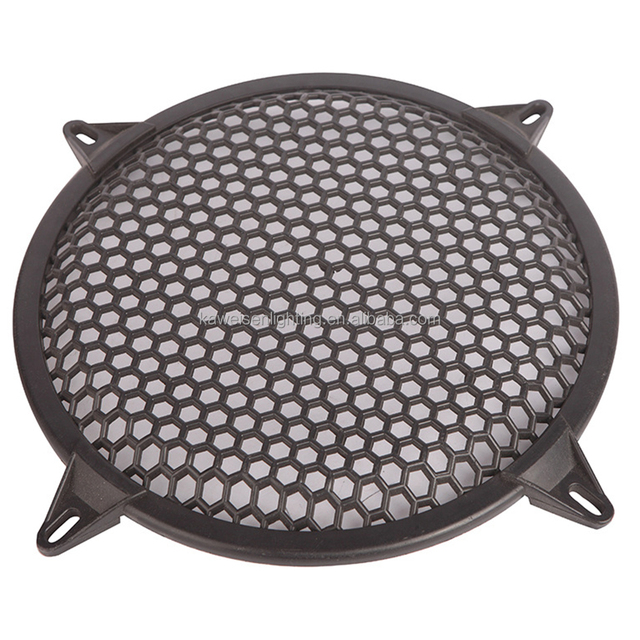 Metal Speaker Cover Car Audio Iron Mesh Cover Woofer Retrofit Protective Cover 8" Hexagonal Hole Perforated Steel Mesh Grill