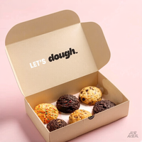 Boîte d'emballage de boulangerie écologique personnalisée, boîte en papier pour gâteaux, biscuits, desserts, de qualité alimentaire, avec sac en papier, impression de logo OEM
