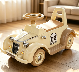 Voiture électrique à quatre roues <span class=keywords><strong>pour</strong></span> tout-petits unisexe, <span class=keywords><strong>jouet</strong></span> vintage à batterie, cadeau surprise <span class=keywords><strong>pour</strong></span> les fêtes <span class=keywords><strong>pour</strong></span> enfant - Product Image 3
