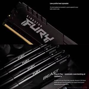 แรม Hyperx <span class=keywords><strong>Fury</strong></span> <span class=keywords><strong>Beast</strong></span> <span class=keywords><strong>8GB</strong></span> 16GB 32GB 2400 2666 3200MHz DIMM 23400 25600 28800 DDR4 สำหรับแล็ปท็อป ECC รุ่น Private Mold มีสินค้าในสต็อก - Product Image 3