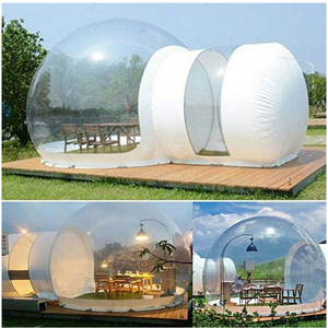 Cristal <span class=keywords><strong>Location</strong></span> Extérieure Clair Tunnel Transparente Gonflable de Camping de Bulle de Dôme Tente pour le Camping En Plein Air, Jardin - Product Image 2